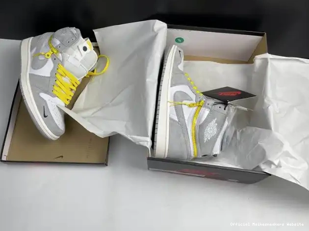 Official Maikesneakers Air High CW6576-100 Switch 1 Jordan Smoke Light 0511